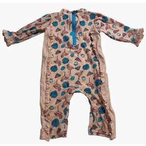 UV Skinz RashGuard Romper Swim Suit Size 18-24 months Very good used condition C